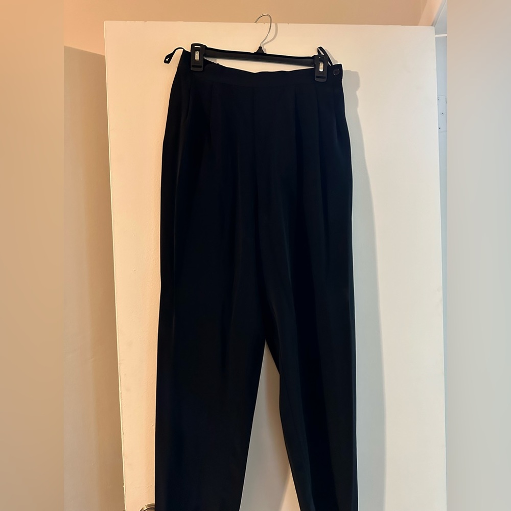 La Chine Plus by Galindo Wang vintage silk black pants